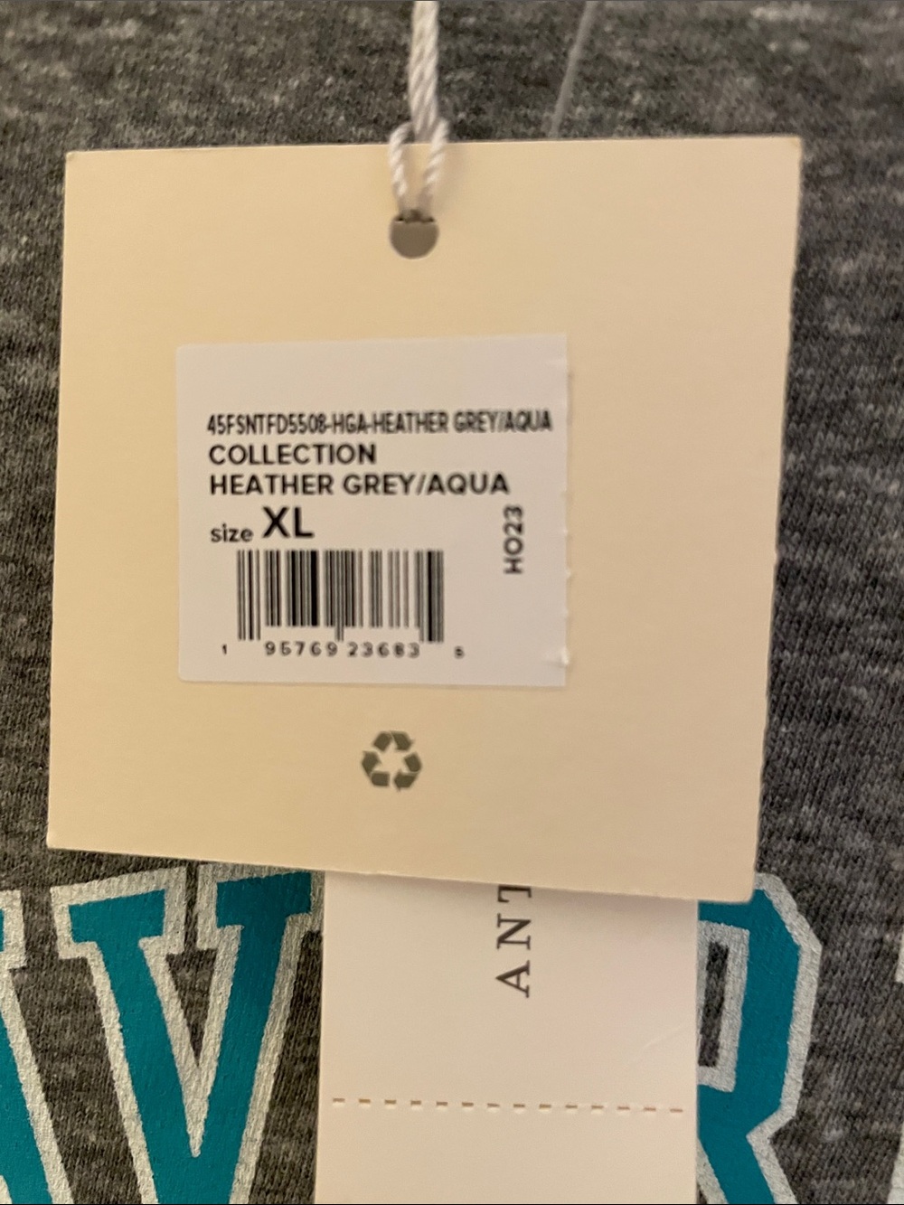 NWT Favorite Daughter Gray Tee with Turquoise Graphic XL - Picture 3 of 7
